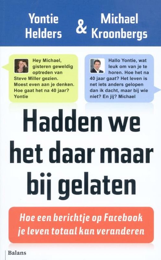 Cover van het boek 'Hadden we het daar maar bij gelaten'
