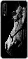 Geschikt voor Huawei P30 Lite hoesje - Paard - Halster - Licht - Siliconen Telefoonhoesje