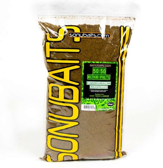 Sonubaits Super Crush 50/50 Method Paste Green Groundbait - 2kg 2kg van Merkloos — afbeelding 5