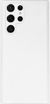 Samsung Galaxy S22 Ultra Siliconen Back Cover - Wit