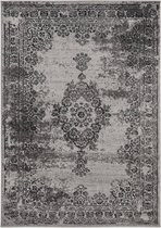 Vintage Vloerkleed Bloom - Grijs - EVA Interior Grijs/Antraciet - Polypropyleen - 185 x 270 cm (L)