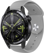 Strap-it Sport bandje geschikt voor Huawei Watch GT / GT 2 / GT 3 / GT 3 Pro 46mm / GT 4 46mm / GT 2 Pro / GT Runner / Watch 3 - Pro / Watch 4 (Pro) / Watch Ultimate - grijs
