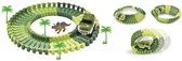PIFUN Flexibel circuit Dinosaurussen 48 rails + 1 auto + 4 palmbomen + 1 dinosaurus + stickers