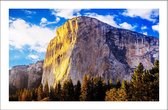 Walljar - El Capitan Rock - Muurdecoratie - Poster met lijst