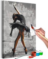 Doe-het-zelf op canvas schilderen - Ballerina Pose.
