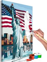 Doe-het-zelf op canvas schilderen - Proud American.