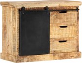 Decoways - Dressoir 80x30x60 cm massief mangohout