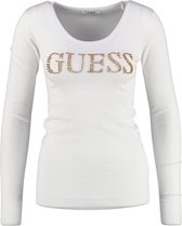Guess zachte dunnere witte stretch trui - valt kleiner - Maat L