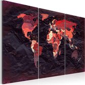 Schilderij - Plan of the World.