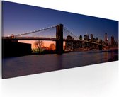 Schilderij - Brooklyn Brug - panorama.