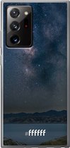 6F hoesje - geschikt voor Samsung Galaxy Note 20 Ultra -  Transparant TPU Case - Landscape Milky Way #ffffff