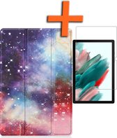 Samsung Tab A8 Hoes Galaxy Book Case Cover Met Screenprotector - Samsung Tab A8 Book Case Galaxy - Samsung Galaxy Tab A8 Hoesje Met Beschermglas