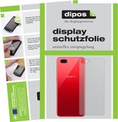 dipos I 6x Beschermfolie mat compatibel met OPPO A3S Achterkant Folie screen-protector (expres kleiner dan het glas omdat het gebogen is)
