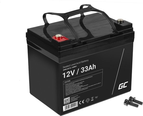 Batterie Green Cell 12V 33Ah VRLA AGM avec borne B3
