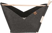 Trixie kattenmand tent elise met kussen vilt antraciet 63x30x44 cm