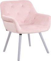 Bezoekers - Vergaderstoel Albertslund Velvet WE, Roze