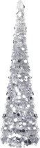 vidaXL Kunstkerstboom pop-up 180 cm PET zilverkleurig