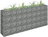 vidaXL Gabion plantenbak verhoogd 180x30x90 cm gegalvaniseerd staal