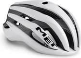 MET Trenta 3K Carbon MIPS Fietshelm - Maat L  - White Silver Metallic Matt