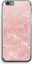 Case Company® - iPhone 6 / 6S hoesje - Roze marmer - Soft Case / Cover - Bescherming aan alle Kanten - Zijkanten Transparant - Bescherming Over de Schermrand - Back Cover