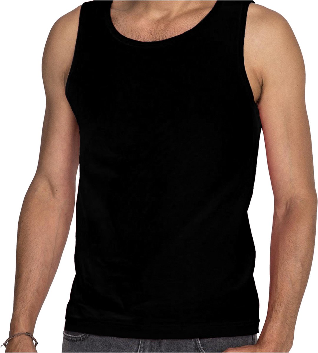 Débardeur / camisole noir pour homme - Fruit of The Loom - coton - t-shirt  sans... | bol.com
