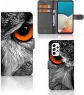 Telefoonhoesje Geschikt voor Samsung Galaxy A53 Bookcase Uil