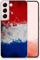 Telefoon Hoesje Geschikt voor Samsung Galaxy S22 Mobiel Case Nederlandse Vlag