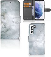 Flip case Geschikt voor Samsung Galaxy S22 Smartphone Hoesje Painting Grey