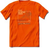 SU-35 Vliegtuig T-Shirt | Unisex leger Kleding | Dames - Heren Straaljager shirt | Army F16 | Grappig bouwpakket Cadeau | - Oranje - L