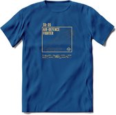 SU-35 Vliegtuig T-Shirt | Unisex leger Kleding | Dames - Heren Straaljager shirt | Army F16 | Grappig bouwpakket Cadeau | - Donker Blauw - XL