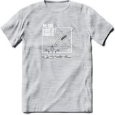 ME-262 Vliegtuig T-Shirt | Unisex leger Kleding | Dames - Heren Straaljager shirt | Army F16 | Grappig bouwpakket Cadeau | - Licht Grijs - Gemaleerd - 3XL