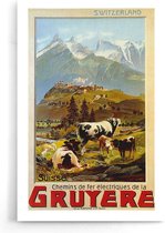 Walljar - Gruyere - Muurdecoratie - Poster