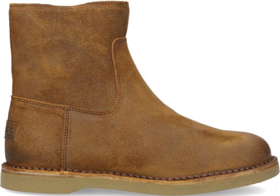 Shabbies 181020150 Enkellaarsjes - Enkelboots met rits - Dames - Cognac -  Maat 39 | bol.com