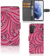 Hoesje ontwerpen Geschikt voor Samsung Galaxy S22 Plus GSM Hoesje Swirl Pink