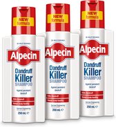 Alpecin Dandruff Killer Anti Roos Shampoo 3x 250ml | Effectief verwijdert en voorkomt roos