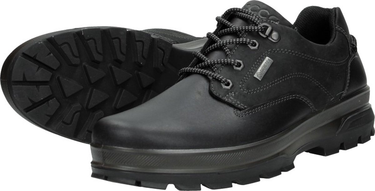 Ecco Track 25 heren veterschoen - Zwart - Maat 47 | bol.com