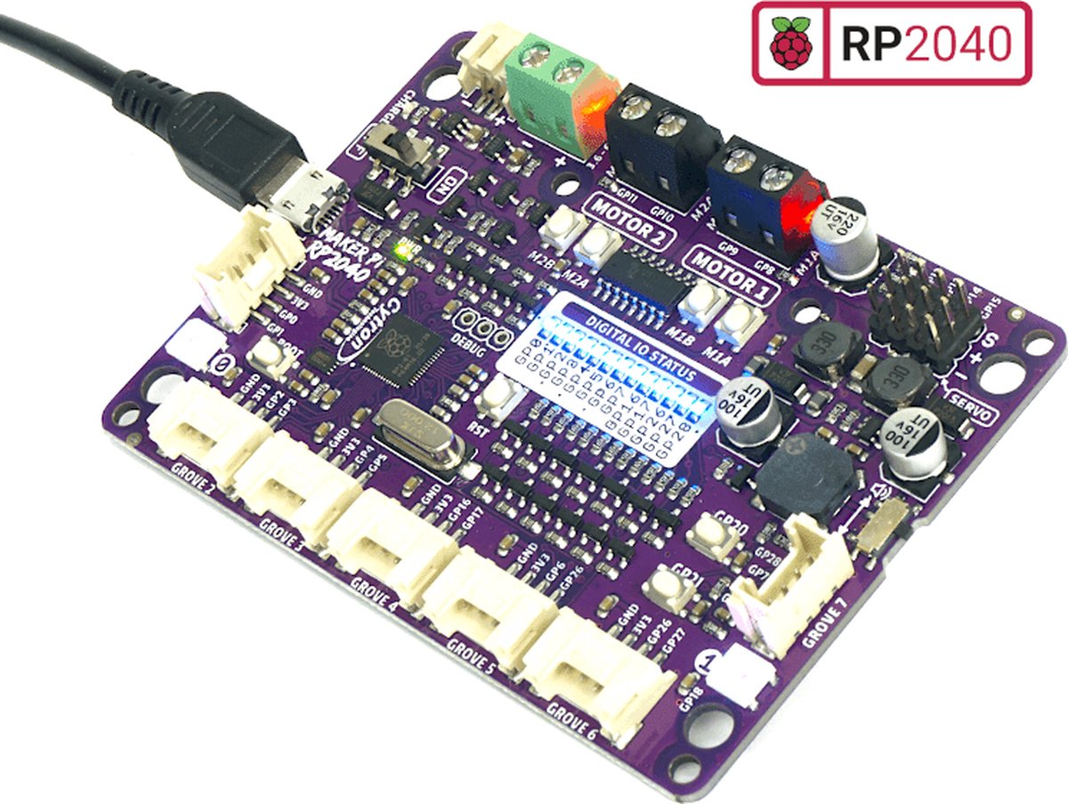 Maker Pi RP2040: Robotica vereenvoudigen met Raspberry Pi RP2040