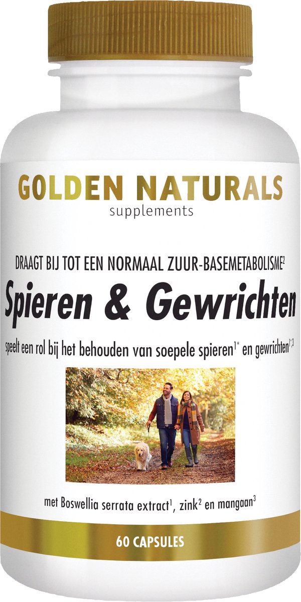 Goedkoopste Golden Naturals Spieren & Gewrichten (60 capsules
