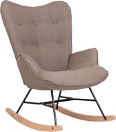 Swing - Chaise longue Hausjarvi Tissu, Zwart