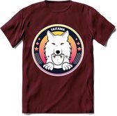 Saitama T-Shirt | Wolfpack Crypto ethereum Heren / Dames | bitcoin munt cadeau - Burgundy - L