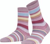 FALKE Steady Stripe Dames Sokken - Paars - Maat 39-42