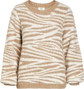 Object Trui Objeve Nonsia L/s Pullover Aop Noos 23039191 Incense/white Tiger Dames Maat - XS