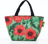 Eco Chic - Cool Lunch Bag - C09GN - Green - Poppies