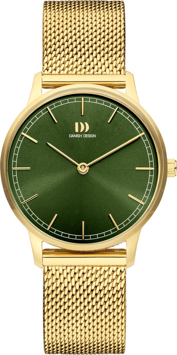 Danish Design Vigelsø Horloge - Danish Design dames horloge - Goud - diameter 32 mm - goud gecoat roestvrij staal