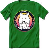 Saitama T-Shirt | Wolfpack Crypto ethereum Heren / Dames | bitcoin munt cadeau - Donker Groen - XL