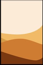 Walljar - Desert Hills III - Muurdecoratie - Poster met lijst
