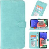 Wicked Narwal | Wallet Cases Hoesje voor Samsung Samsung Galaxy A22 5G Turquoise