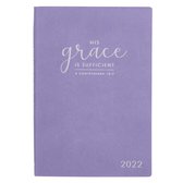 His Grace Is Sufficient Faux Leather 2022 Planner year