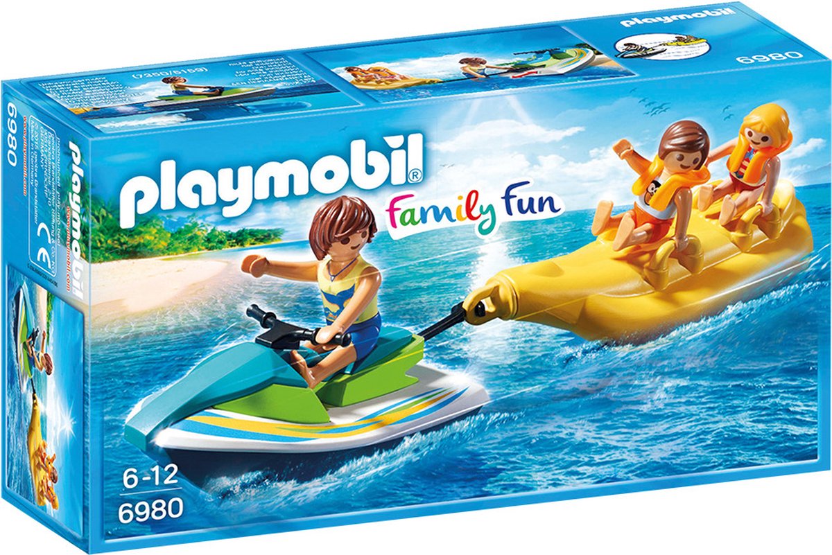 PLAYMOBIL Family Fun Jetski met bananenboot - 6980