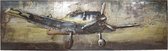 Muurdecoratie 180*56*7.5 cm Meerkleurig Ijzer Rechthoek Vliegtuig Wanddecoratie Woonkamer Decoratie